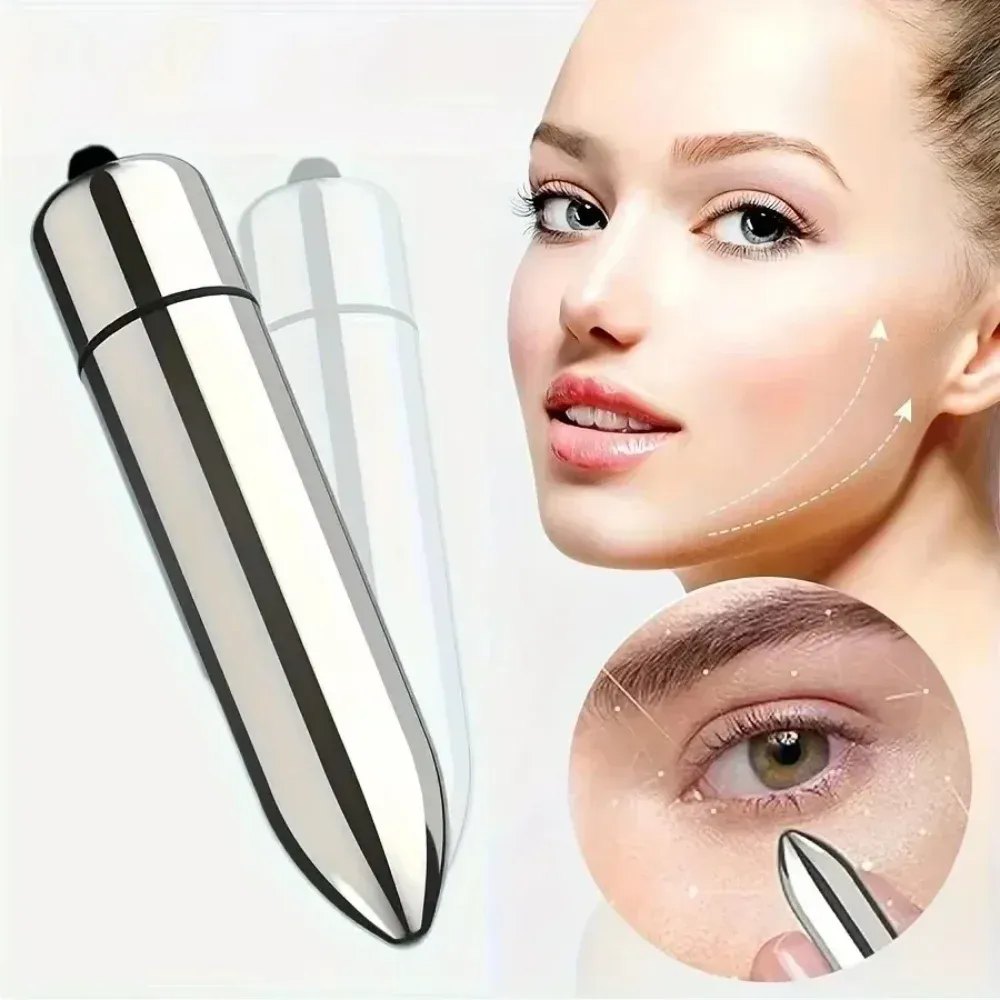 Mini masseur vibrant pour le visage et les yeux, portable, idéal pour la maison et les voyages – favorise l'absorption des soins – 1 pièce - Image 1