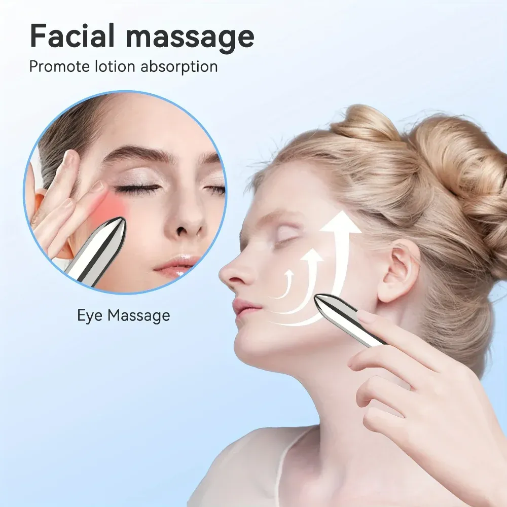 Mini masseur vibrant pour le visage et les yeux, portable, idéal pour la maison et les voyages – favorise l'absorption des soins – 1 pièce 2