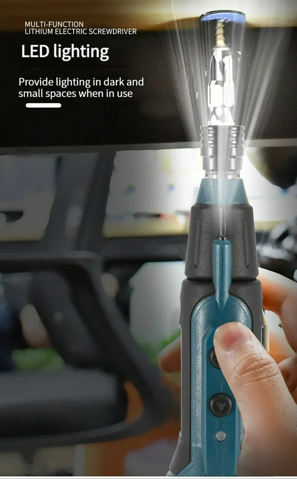 Tournevis électrique, ergonomie