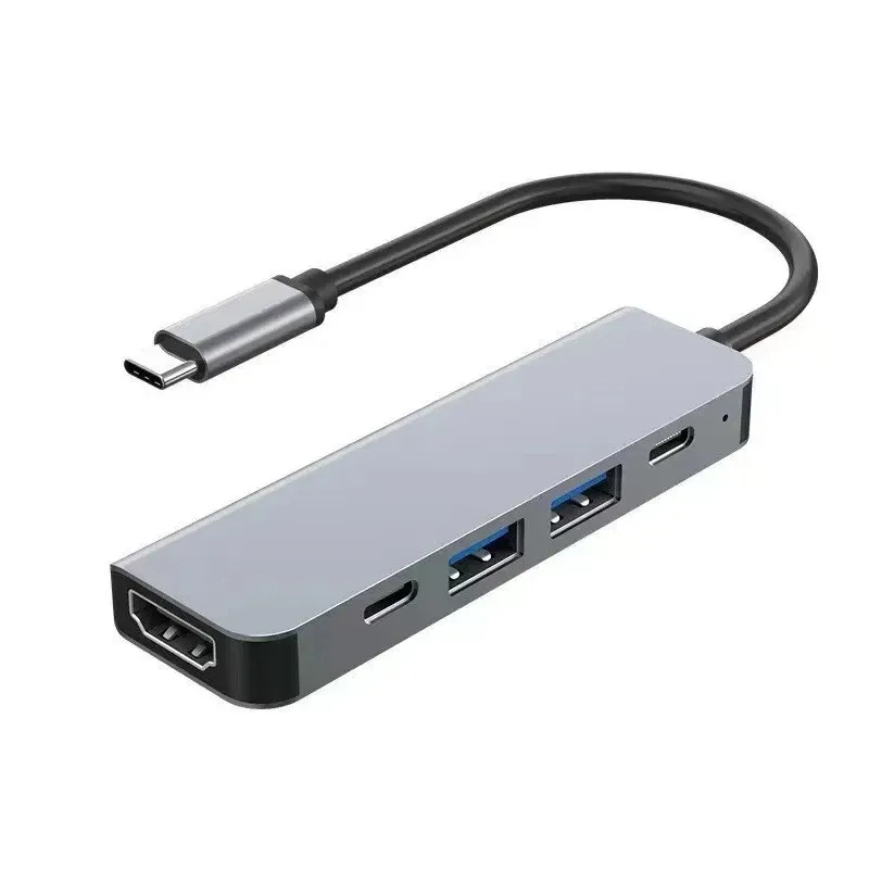 Hub USB-C 5-en-1 et station d'accueil - Adaptateur multifonction pour téléphone, PC et Mac 1