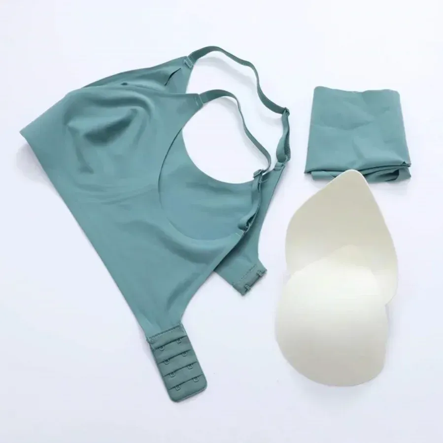 Soutien-gorge sans couture en latex pour femme, brassière sans armatures, rembourrée et amovible, idéal pour le sommeil, vendu à l'unité 4