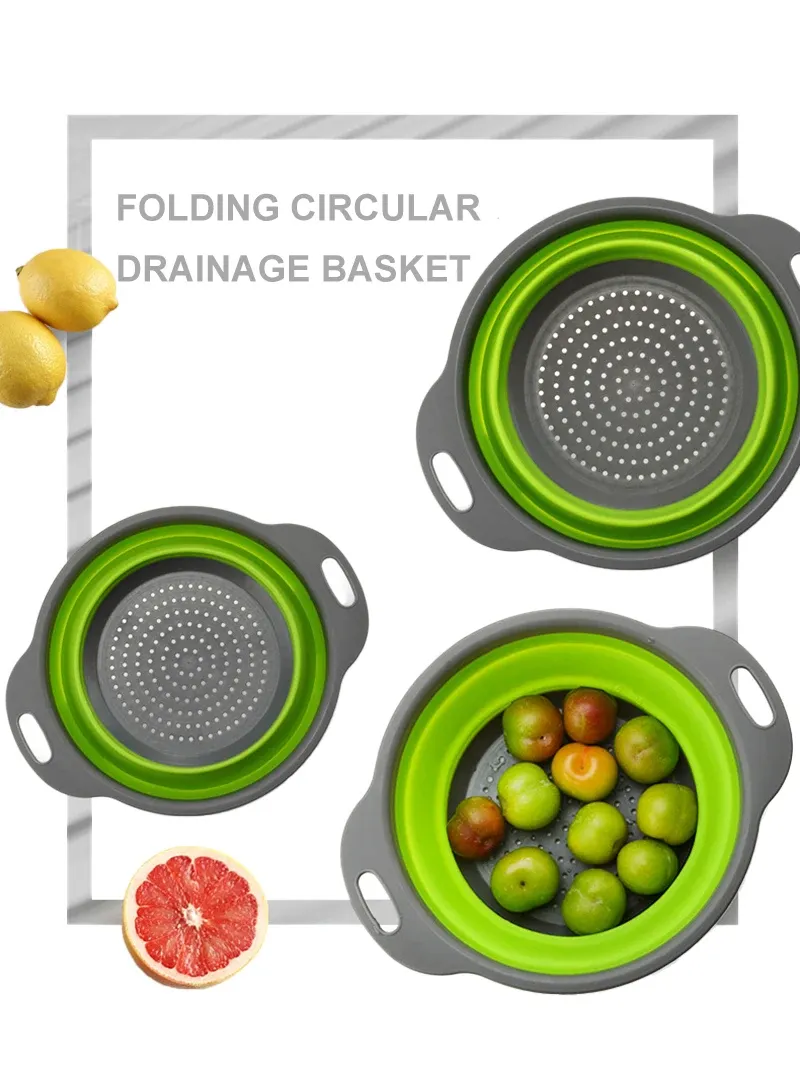 Passoire pliable en silicone pour fruits frais