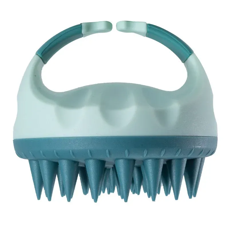 Brosse de massage en silicone pour cuir chevelu, shampoing et lavage des cheveux 10