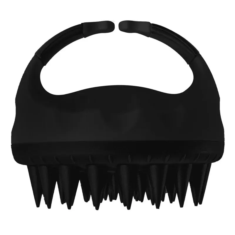 Brosse de massage en silicone pour cuir chevelu, shampoing et lavage des cheveux 7