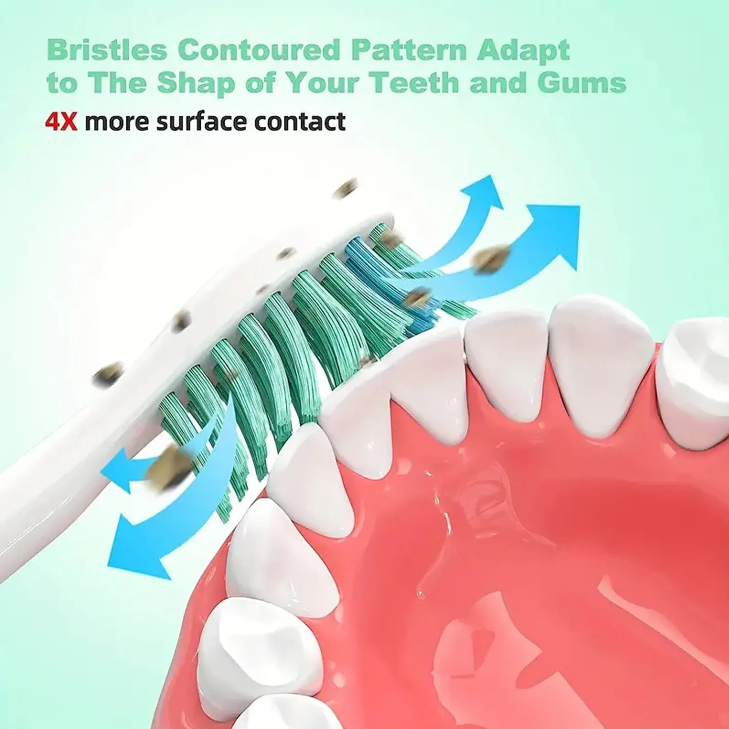 Têtes de brosse de rechange pour brosse à dents électrique, lot de 4 à 32, compatibles avec les têtes Philips Sonicare, fixation à clic 5