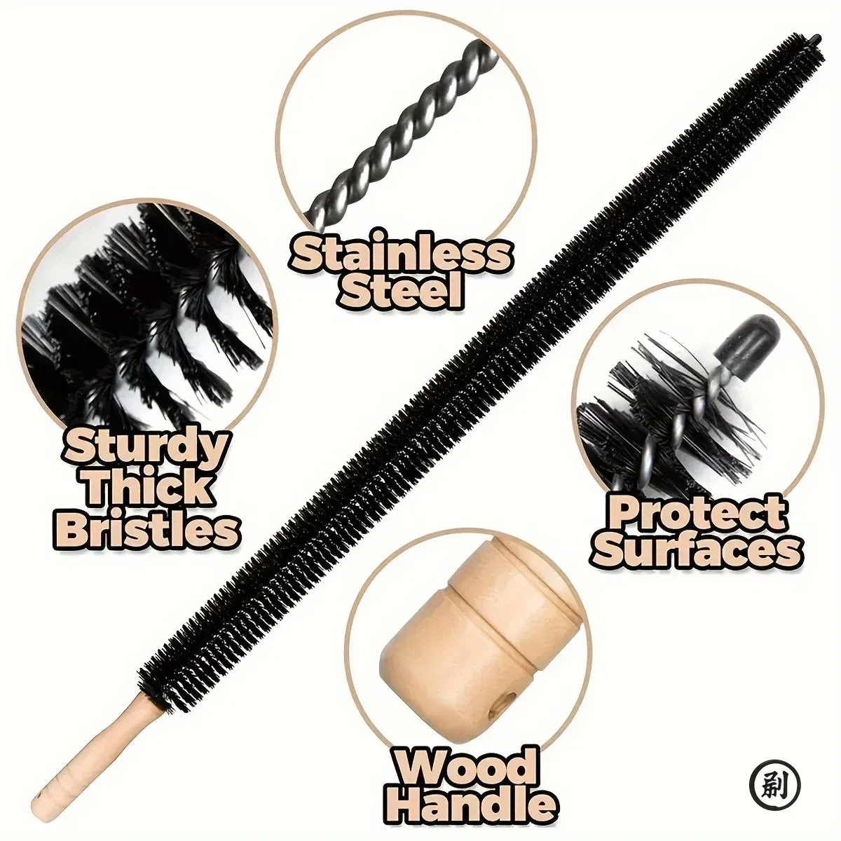 Brosse de nettoyage de radiateur, lave-linge, brosses de nettoyage de peluches, sèche-linge long et flexible, nettoyeur de ventilation, plumeau, outils de nettoyage ménager 5