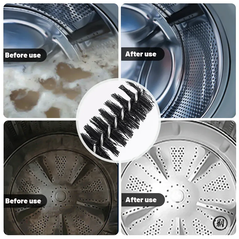 Brosse à poils longs en utilisation