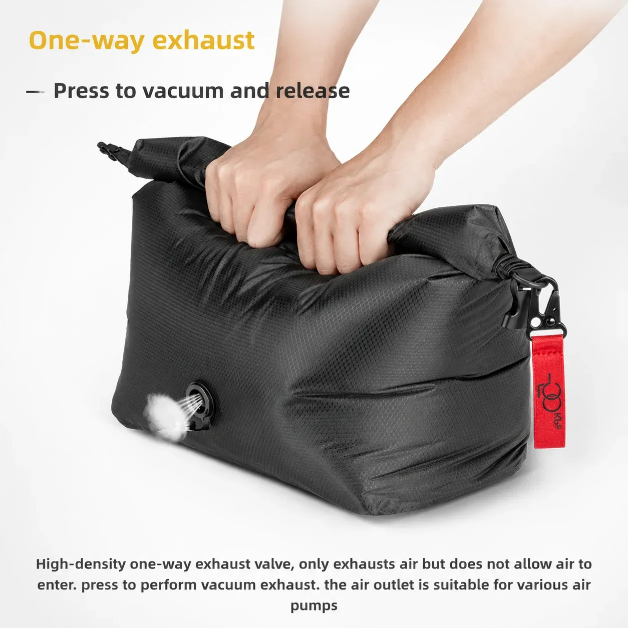 Sac de rangement compressible sous vide, portable, grande capacité, étanche, sac à bagages, sac à vêtements, anti-poussière, voyage d'affaires 3