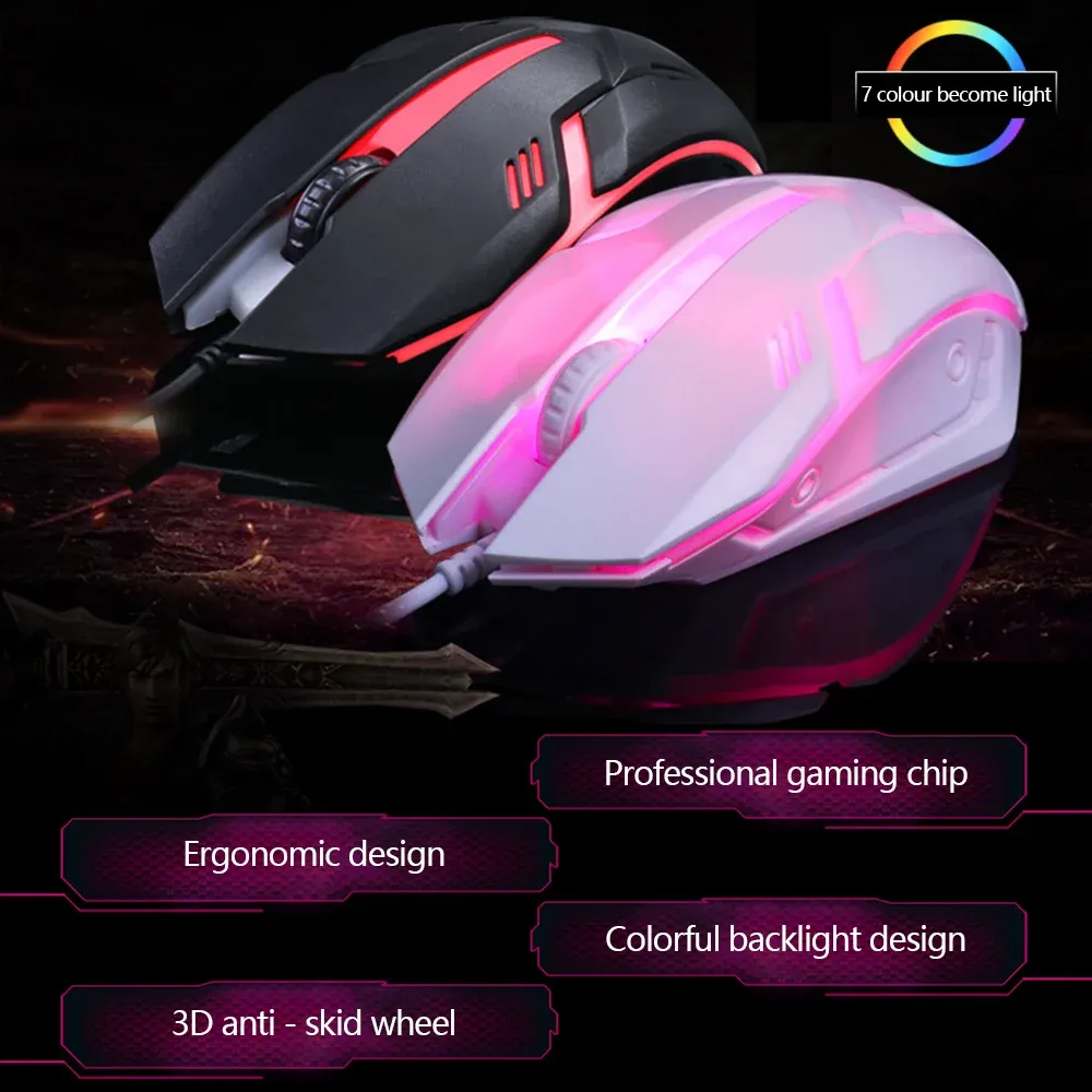 Souris filaire Limei S1, forme ergonomique