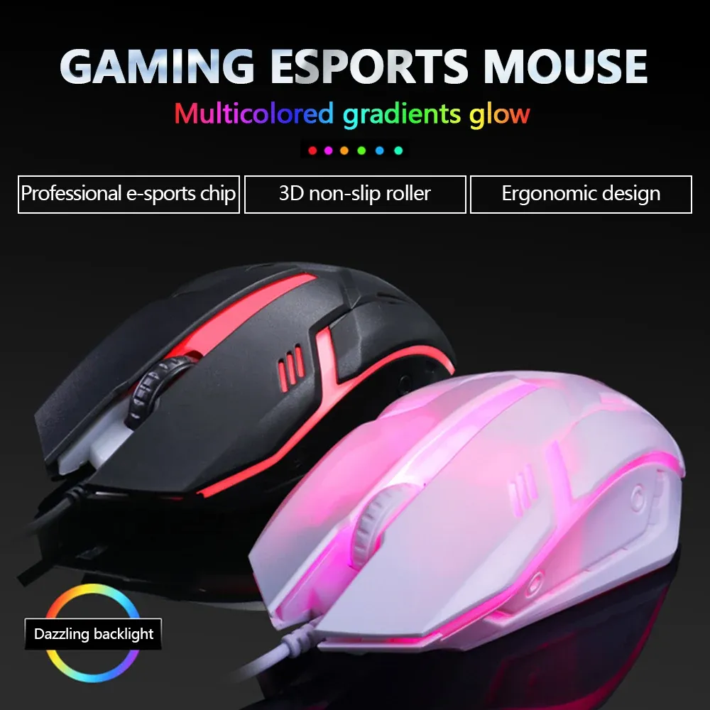 Souris filaire Limei S1 gaming, vue d'ensemble