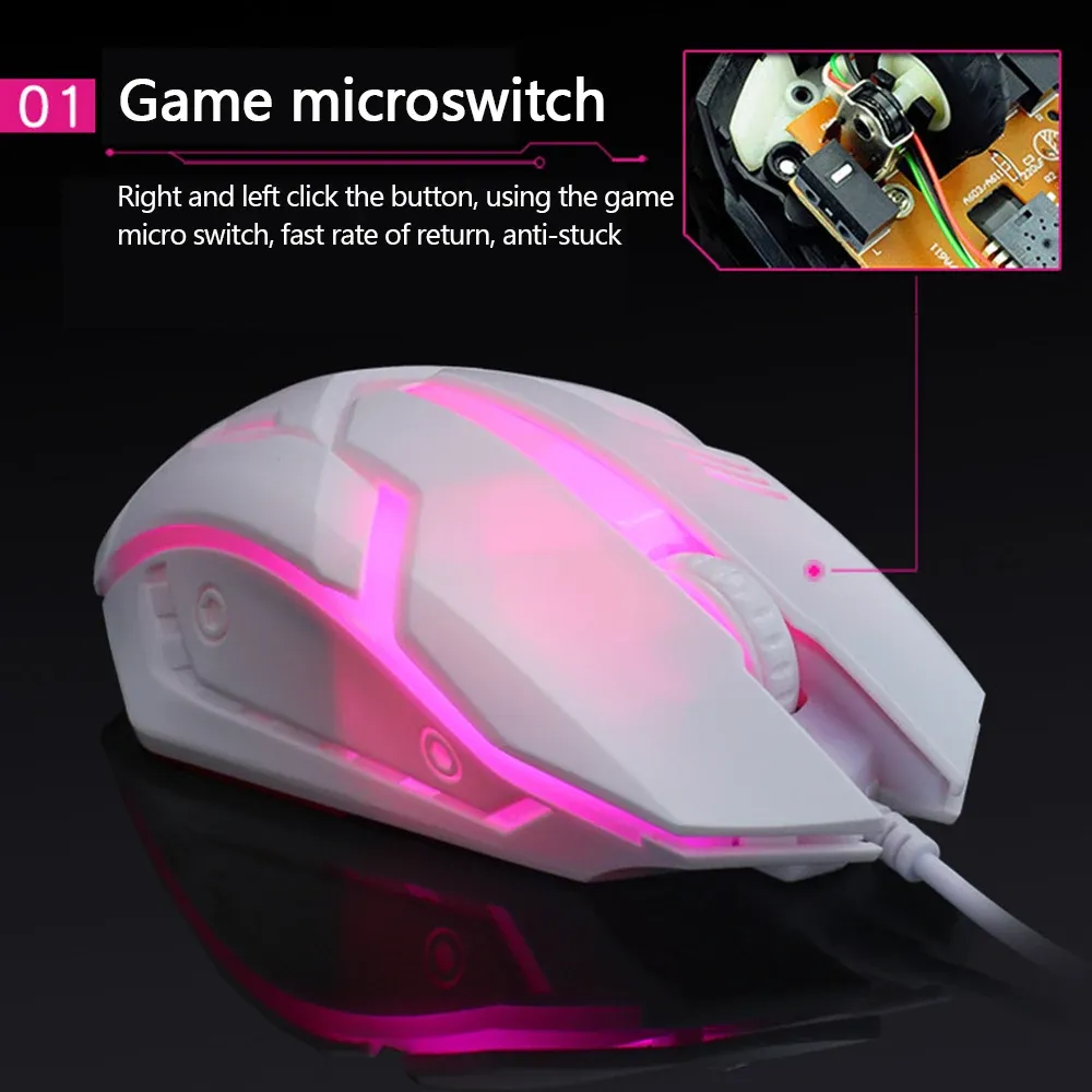 Souris filaire Limei S1, finitions