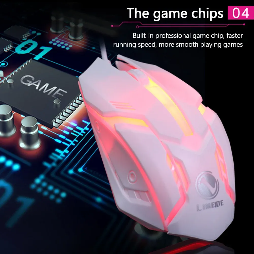 Souris filaire Limei S1, câble USB
