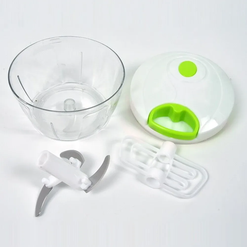 Hachoir manuel à corde multifonction pour ail, oignons et légumes 5
