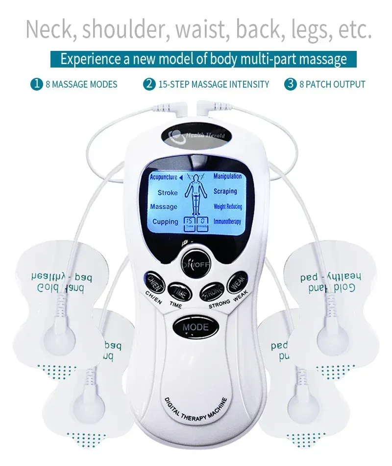Masseur électrique à impulsions, application sur la nuque