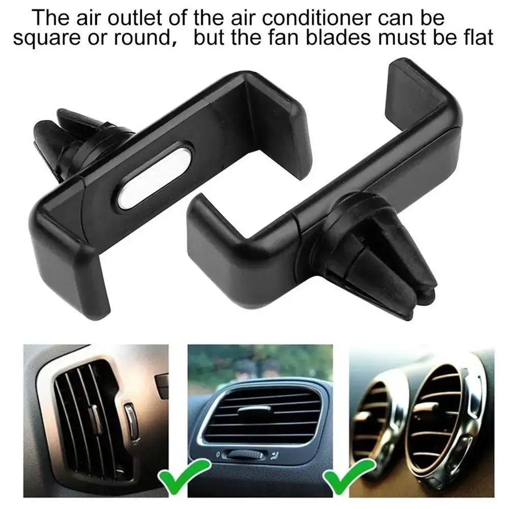 Support de téléphone pour voiture, fixation sur grille d'aération, rotation à 360°, compatible iPhone et smartphones, universel