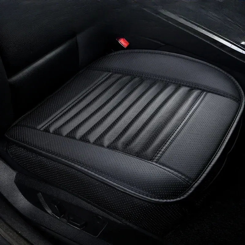 Housse de siège auto universelle en cuir PU respirant, coussin de siège avant tout-temps antidérapant 3