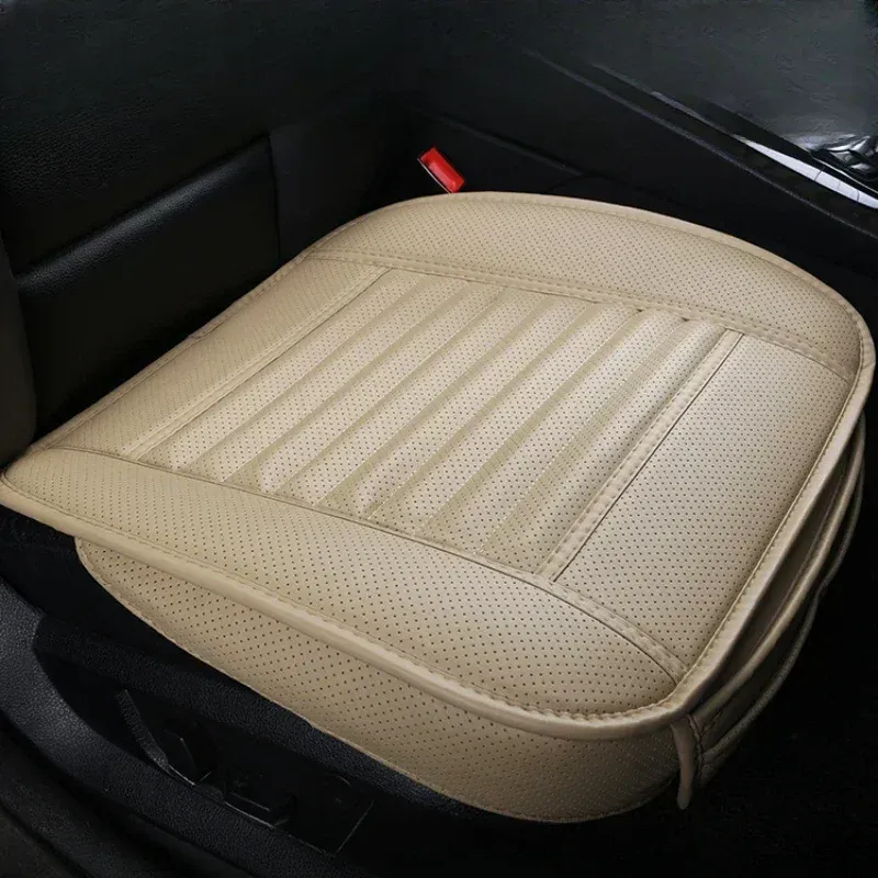 Housse de siège auto universelle en cuir PU respirant, coussin de siège avant tout-temps antidérapant 2