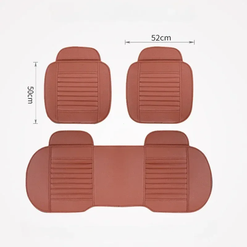 Housse de siège auto universelle en cuir PU respirant, coussin de siège avant tout-temps antidérapant 4