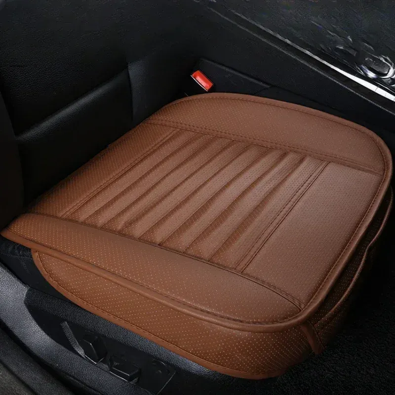 Housse de siège auto universelle en cuir PU respirant, coussin de siège avant tout-temps antidérapant 5