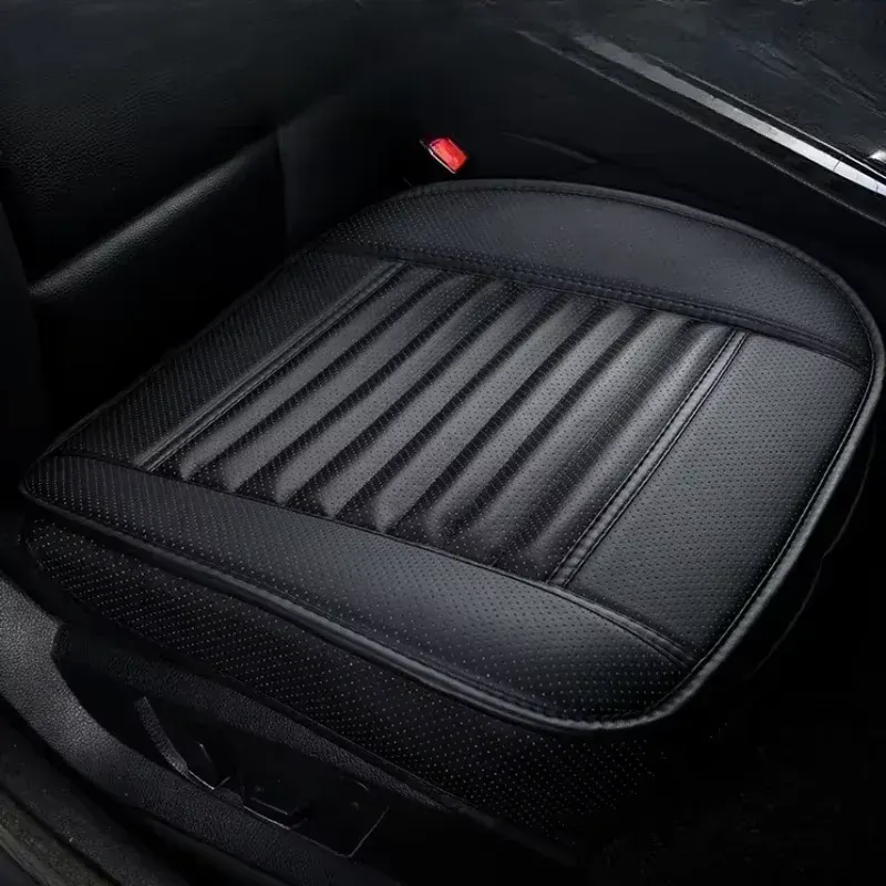Housse de siège auto universelle en cuir PU respirant, coussin de siège avant tout-temps antidérapant 10