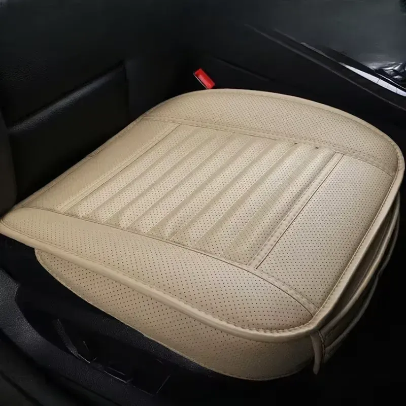 Housse de siège auto universelle en cuir PU respirant, coussin de siège avant tout-temps antidérapant 9