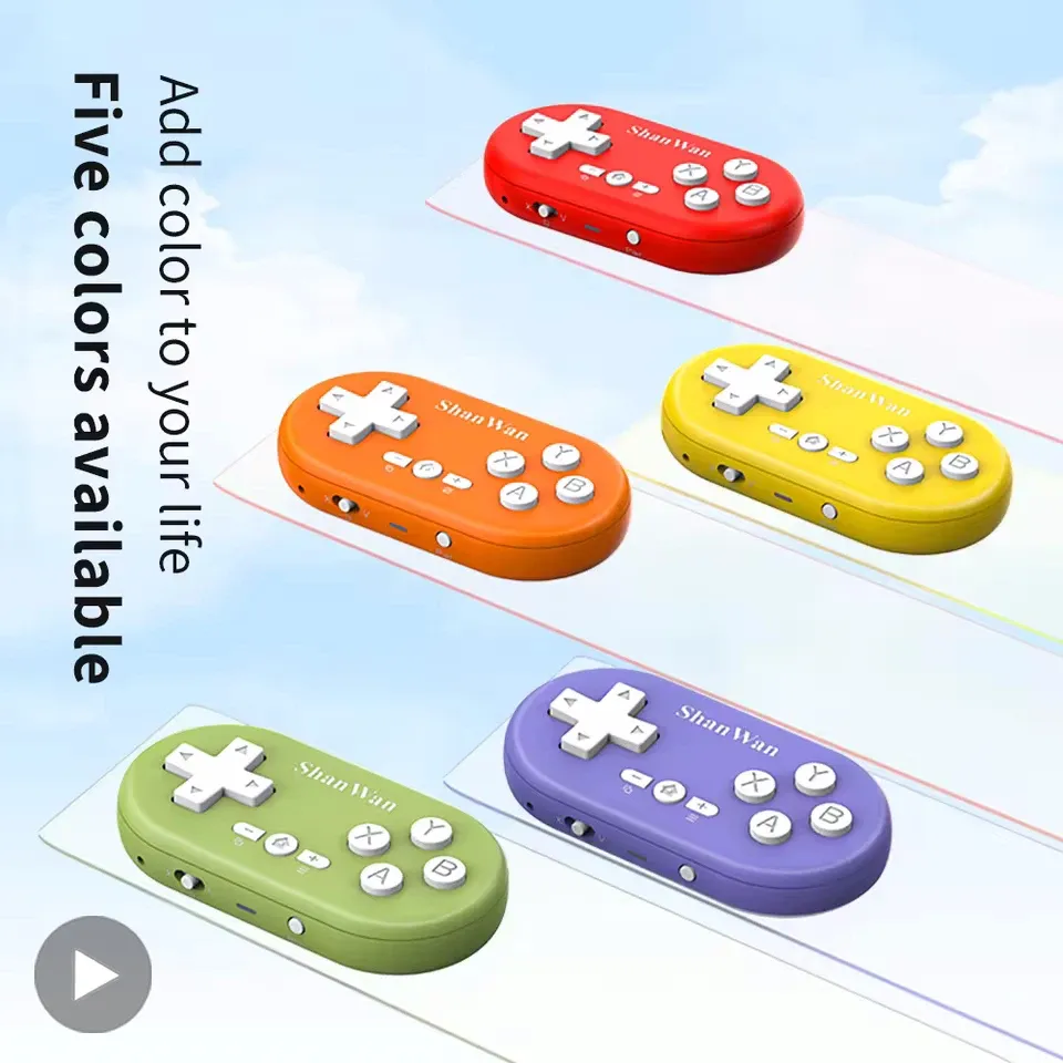 Mini manette de jeu Bluetooth sans fil pour iPhone, Android, PS4, PS3, Switch, Xbox, PC et TV