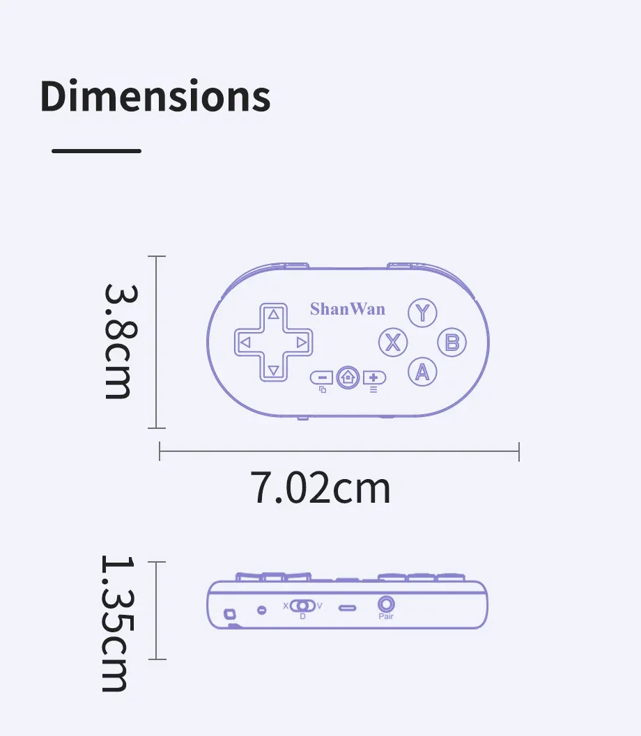 Manette de jeu compacte