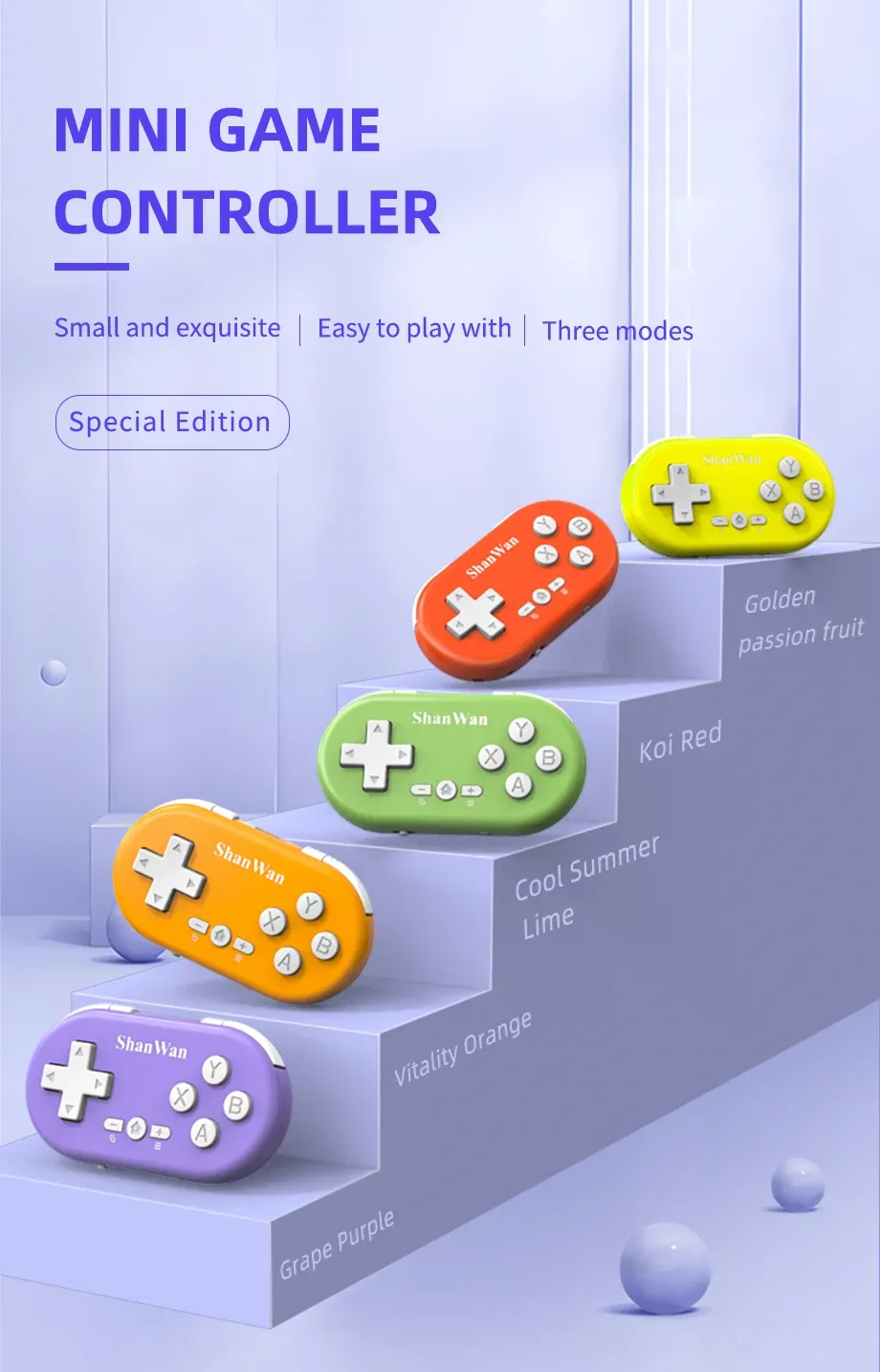 Manette de jeu Bluetooth mini