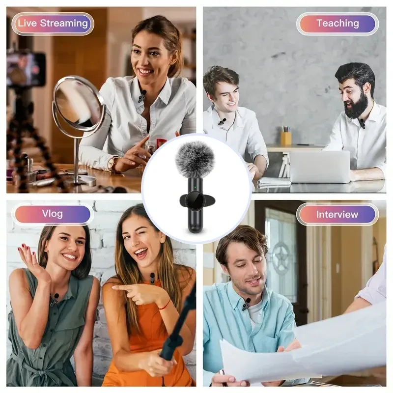 Microphone cravate sans fil, détail des finitions