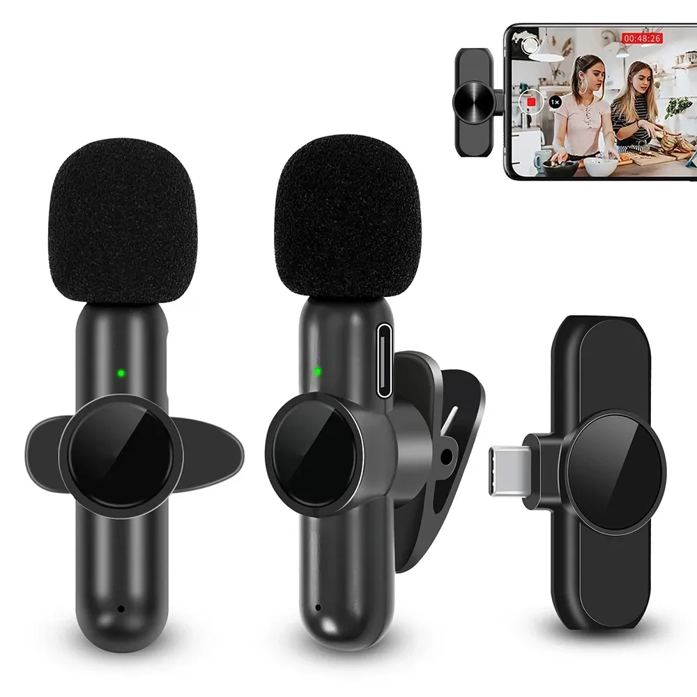 Microphone cravate sans fil, détail du design