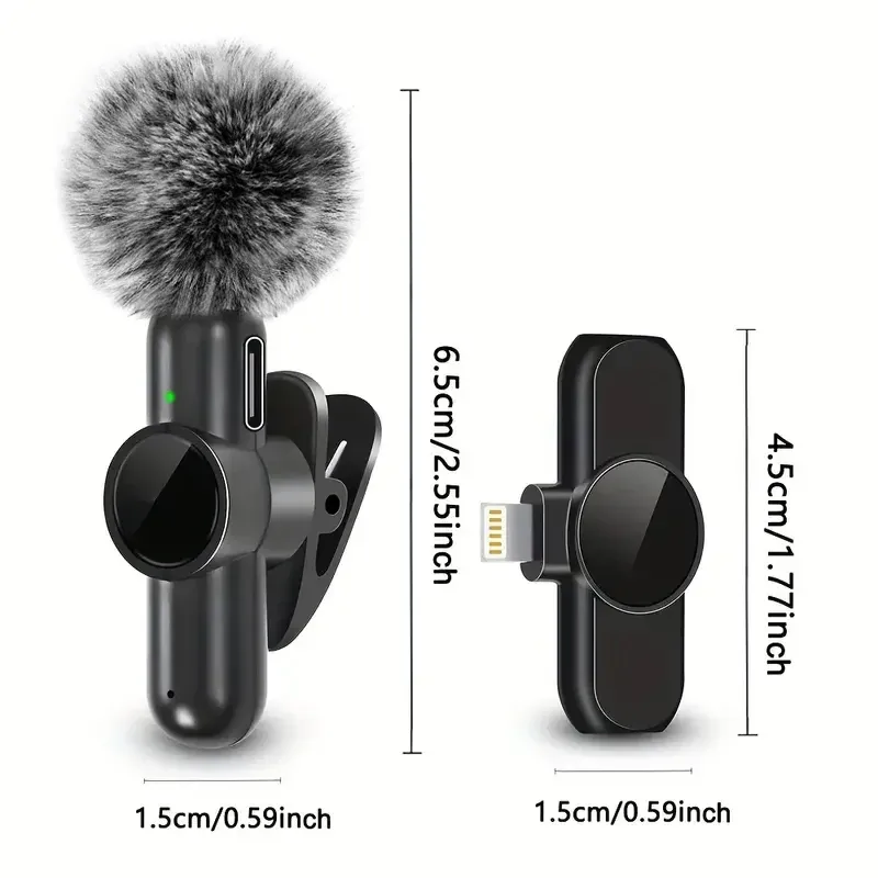 Microphone cravate sans fil, mise en situation