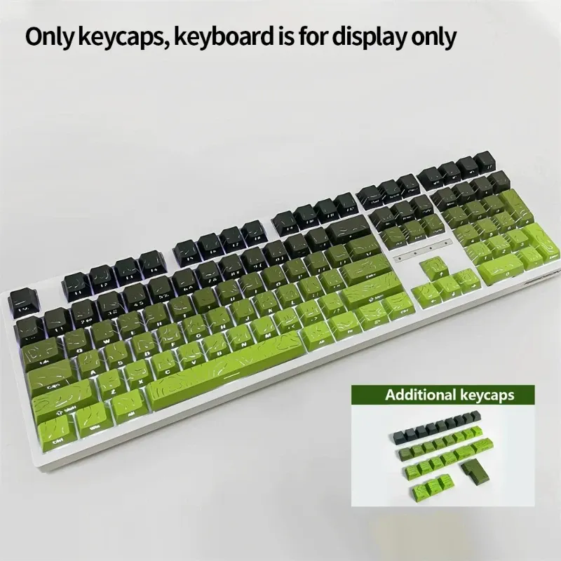 Nouveaux capuchons de touches topographiques Version 4.0, rétroéclairés, 98 touches, PBT, profil Cherry, impression latérale, pour clavier mécanique MX gamer 23