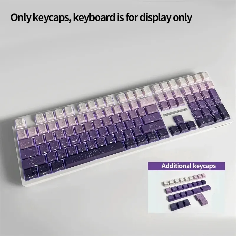Nouveaux capuchons de touches topographiques Version 4.0, rétroéclairés, 98 touches, PBT, profil Cherry, impression latérale, pour clavier mécanique MX gamer 24