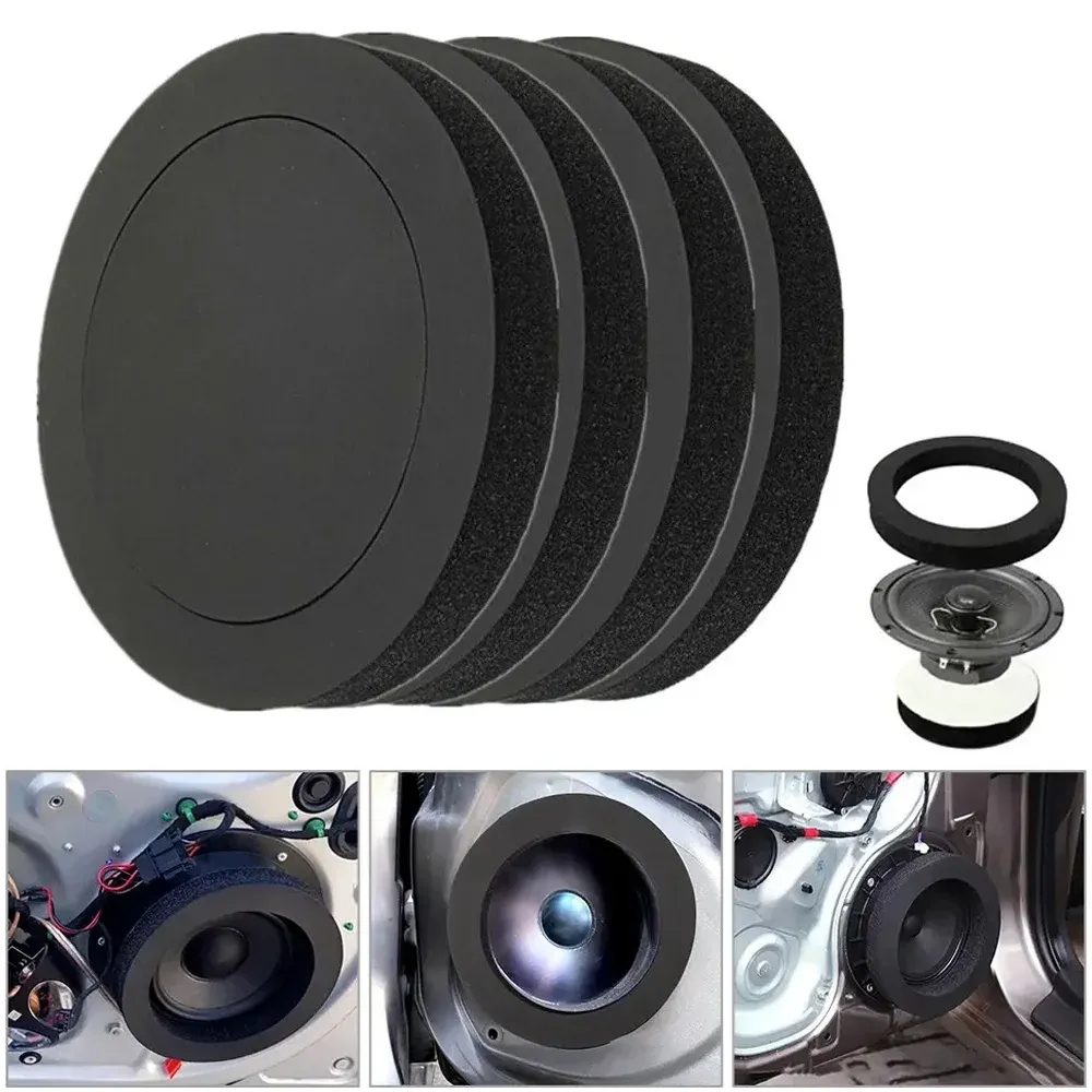 Anneau d'isolation phonique en coton pour haut-parleur de voiture, 4, 5 et 6,5 pouces - Image 1