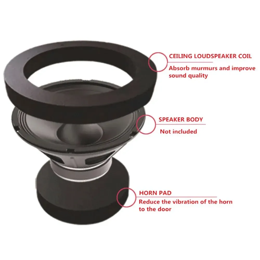 Anneau d'isolation phonique pour haut-parleur de voiture, finition