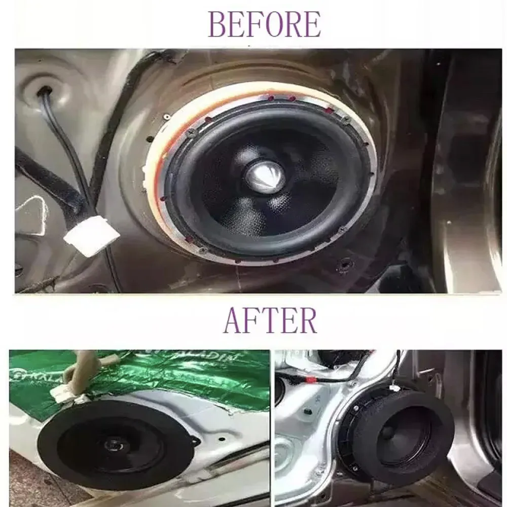 Anneau d'isolation phonique pour haut-parleur de voiture, vue d'ensemble