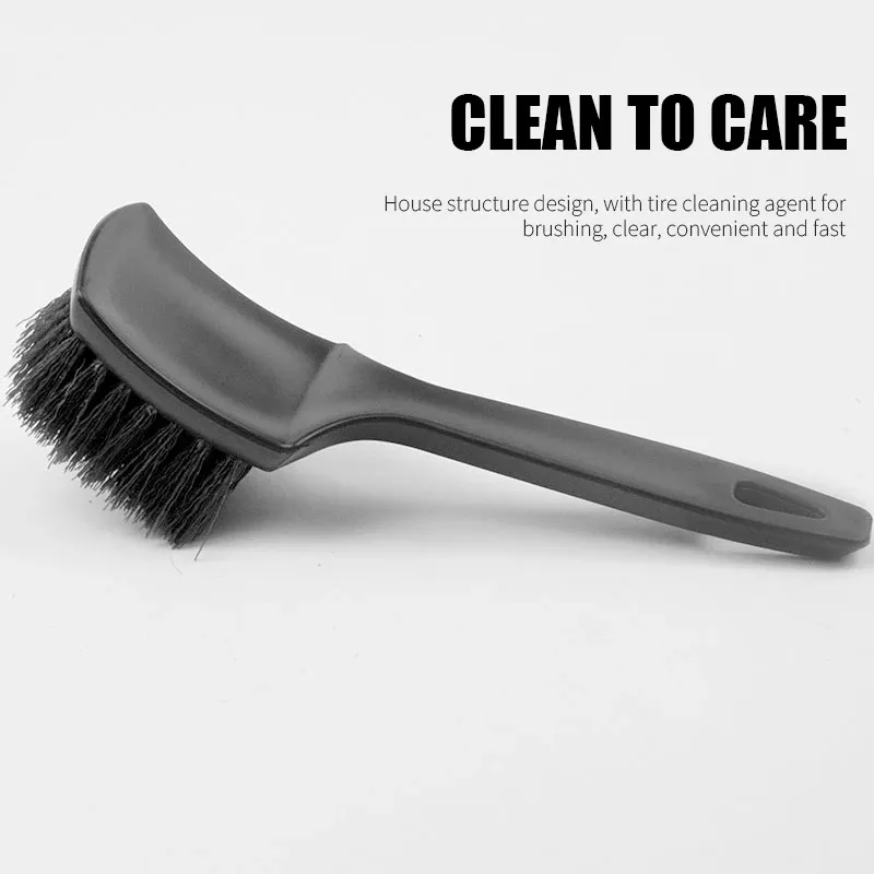 Brosse à pneus à poils durs multifonction pour jantes et nettoyage automobile 3