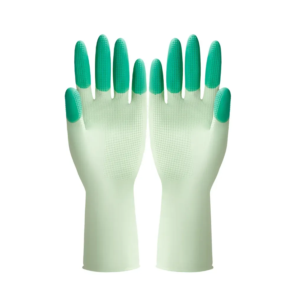 Gants de vaisselle en silicone antidérapants, réutilisables et durables pour la maison 8