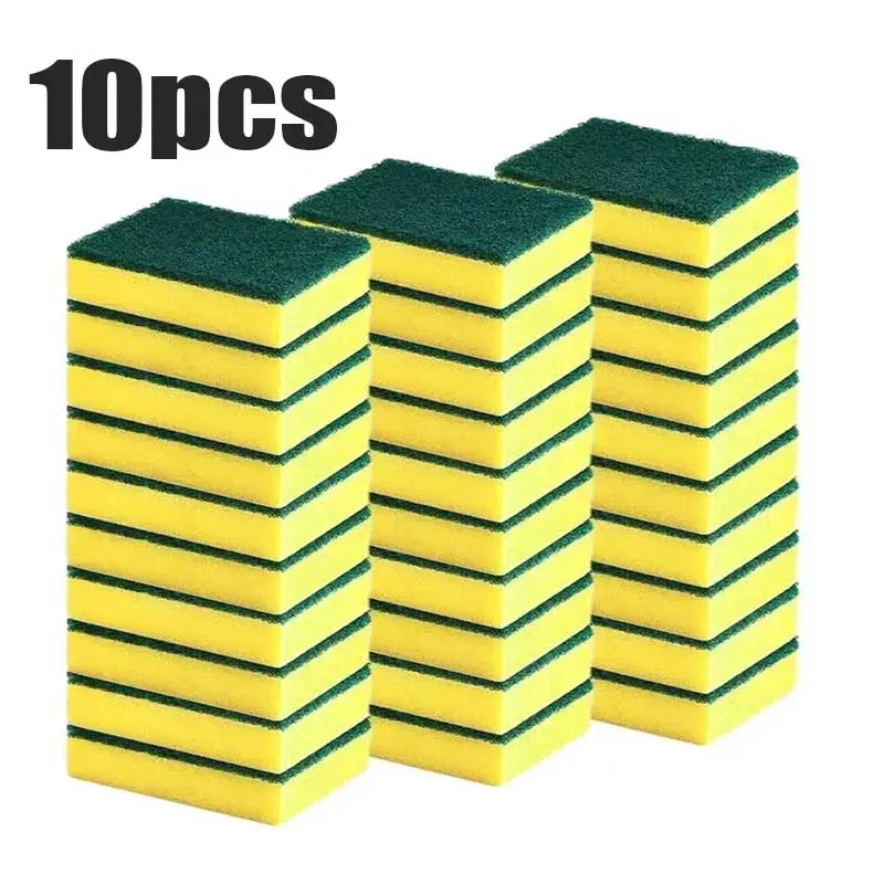 Éponge magique double face très absorbante pour nettoyer les casseroles, éponge anti-rouille, brosse de nettoyage, outil de nettoyage de cuisine 9