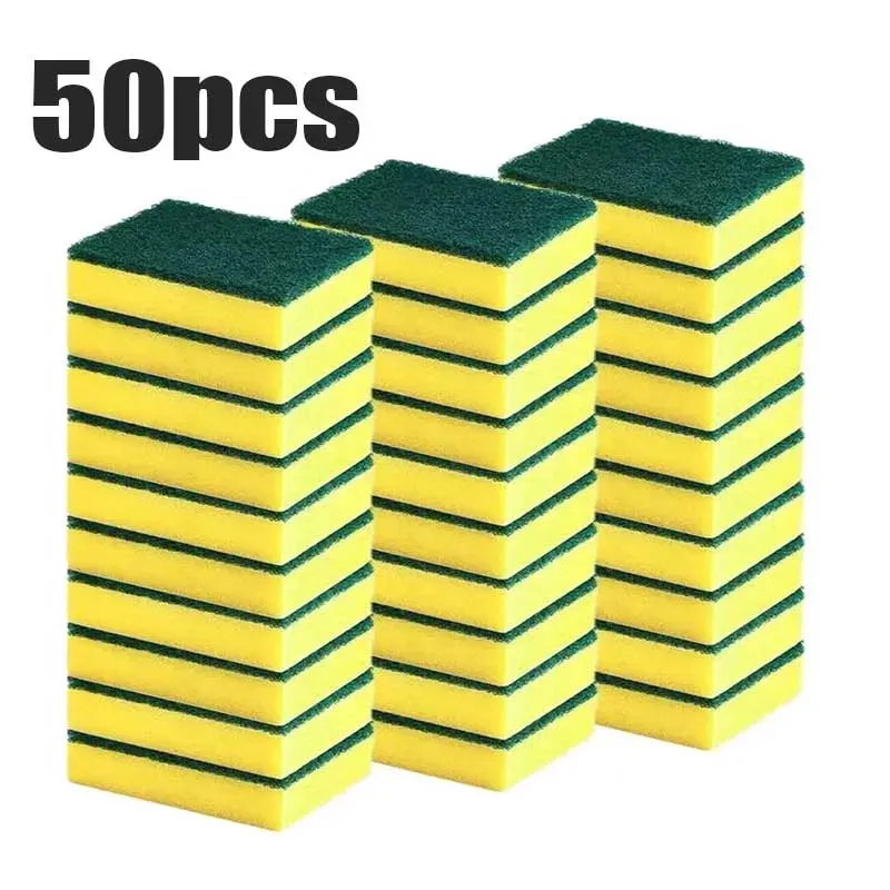 Éponge magique double face très absorbante pour nettoyer les casseroles, éponge anti-rouille, brosse de nettoyage, outil de nettoyage de cuisine 8