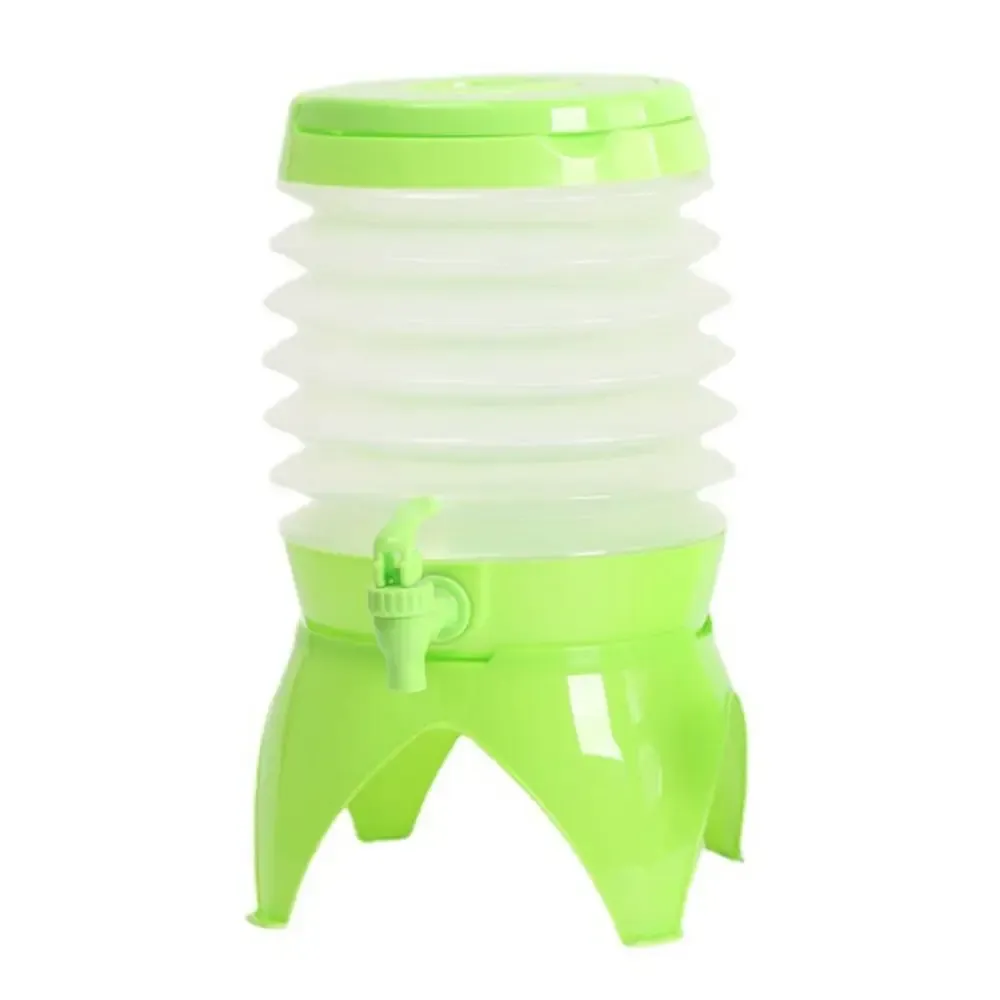 Distributeur d'eau 3,5 L avec pichet à boissons, récipient pour réfrigérateur et pichet de camping pliable et portable 5