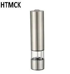 Ensemble de moulins à sel et à poivre en acier inoxydable à piles avec éclairage LED - Image 1