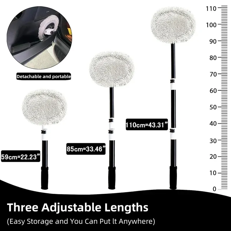 Accessoire de nettoyage automobile pour jantes et vitres