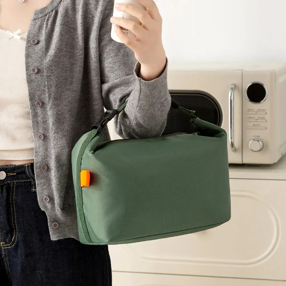Sac à déjeuner isotherme minimaliste de style japonais en aluminium épais, pour le travail, l'école et les pique-niques 6