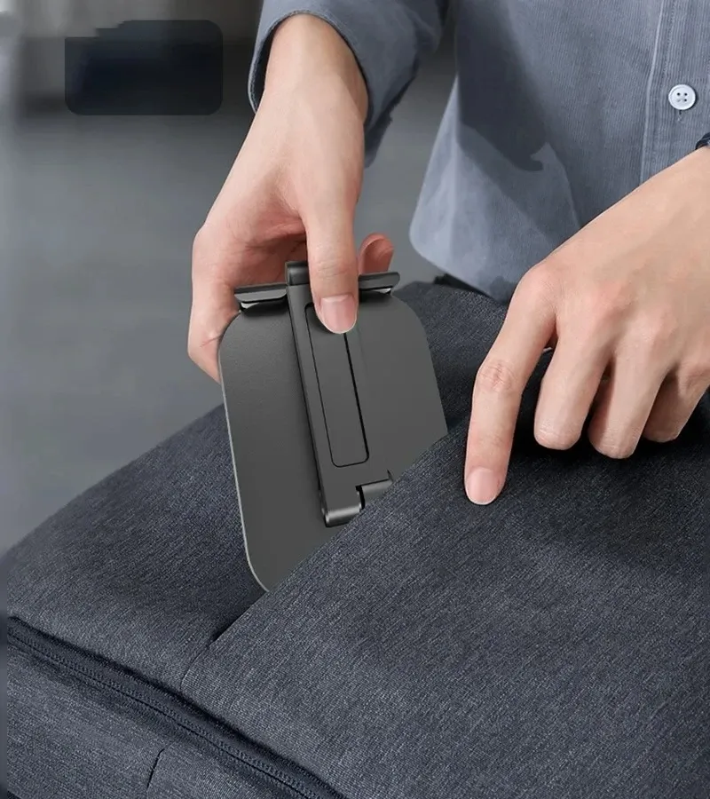 Support de bureau pliable à trois sections pour téléphone portable et tablette, réglable, compatible iPhone et iPad 4