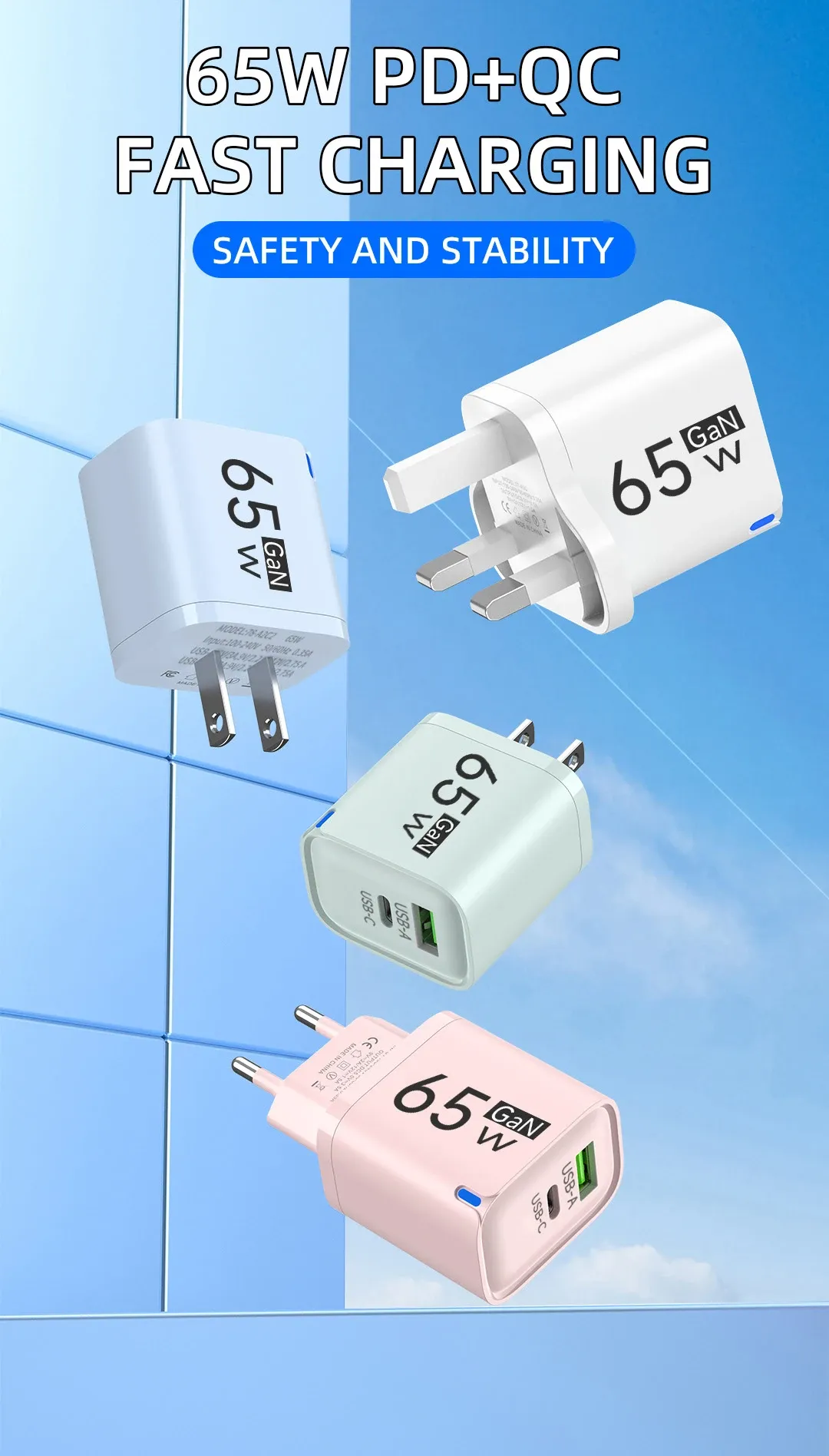 Chargeur USB-C compact en situation