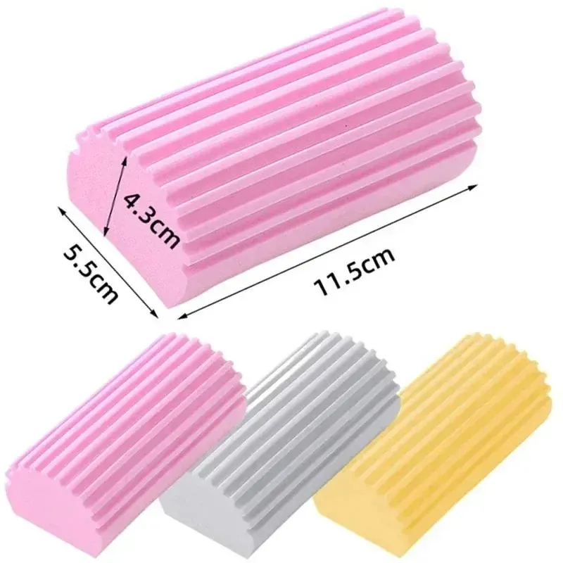 Éponge de nettoyage pour voiture 11,5 x 5,5 x 4,3 cm, brosse multi-usages pour rainures, stores, canapés, accoudoirs et rails de fenêtre 6