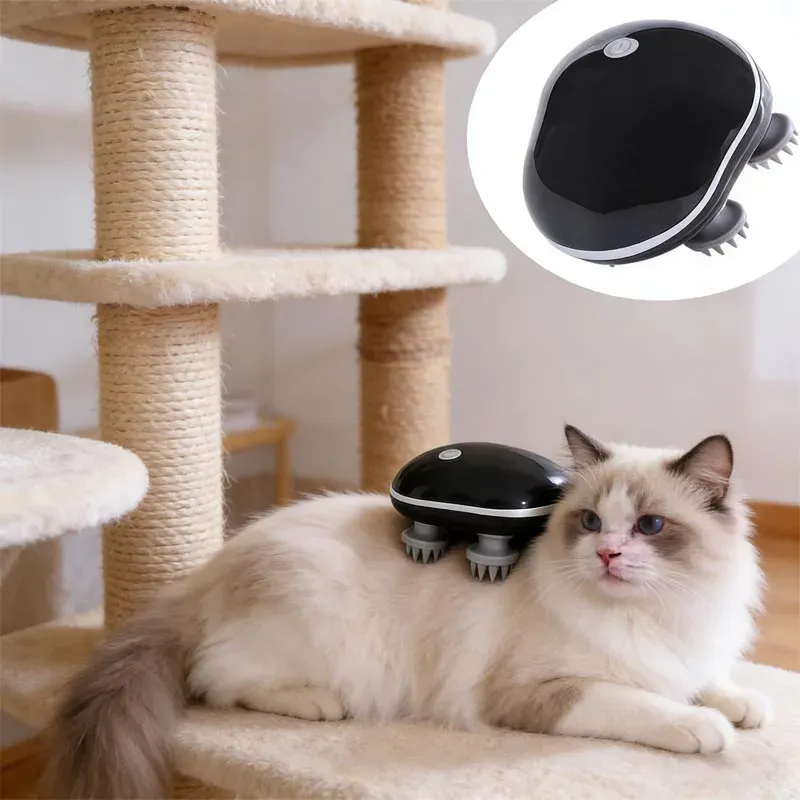 Masseur électrique pour chat, massage de la tête, des épaules et du cou