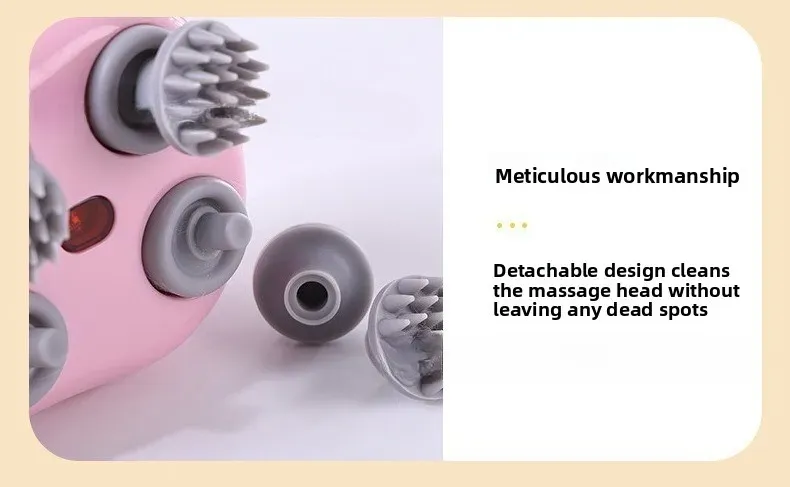 Masseur de tête électrique, finition et ergonomie
