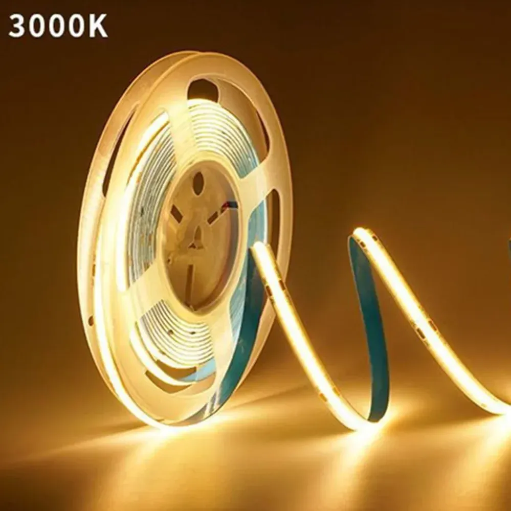 Bande lumineuse LED COB 220 V flexible, 240 LED/m, IRC 90, blanc chaud naturel 9